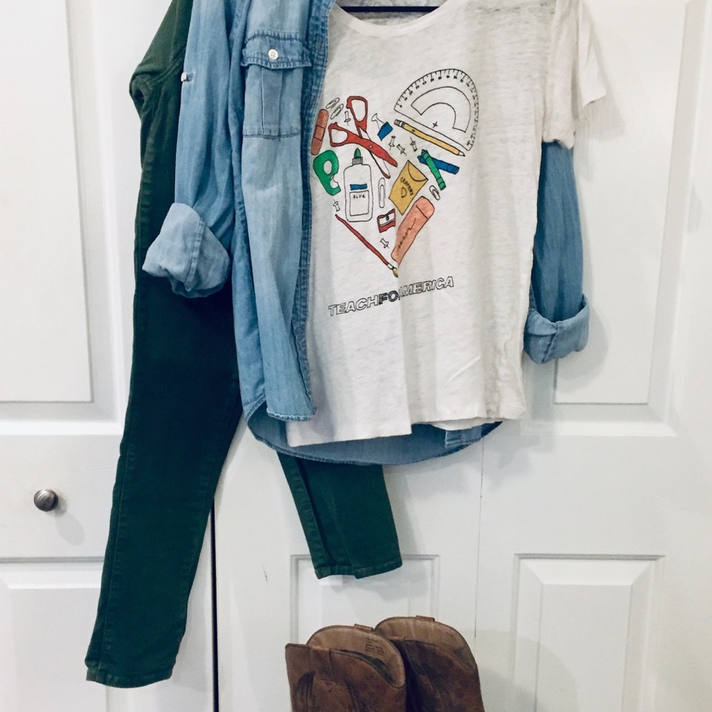 J.Crew Women’s Denim Button Down Shirt